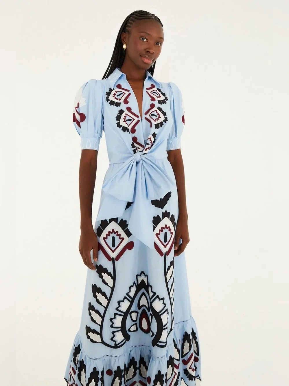 FARM RIO
ARTISANAL EMBROIDERED MAXI DRESS - Picture 2 of 5
